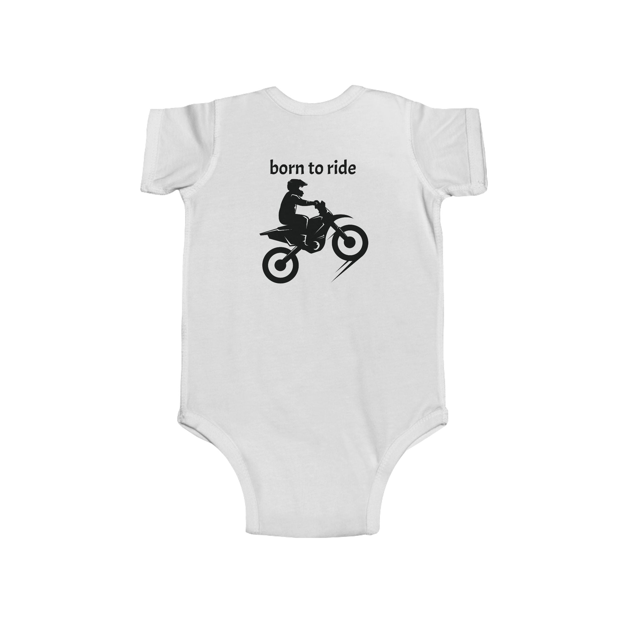 Infant Bodysuit — "Future Dirtbike Racer" Funny Baby Onesie for Moto-Loving Parents