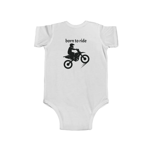 Infant Bodysuit — "Future Dirtbike Racer" Funny Baby Onesie for Moto-Loving Parents